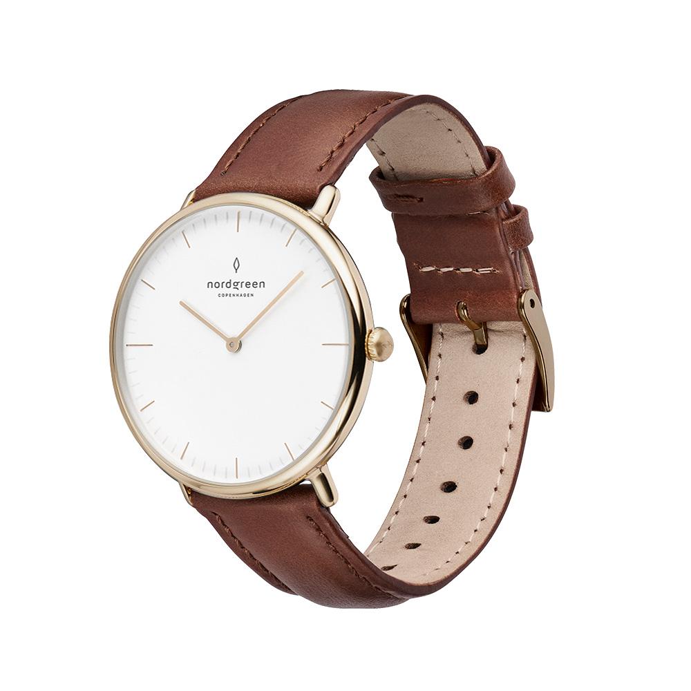 Nordgreen Native 40mm Gold Case Brown Watch – Etheringtons