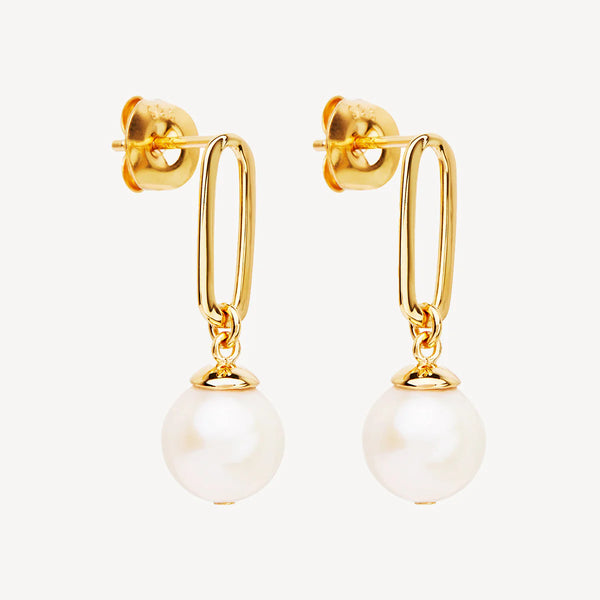 NAJO The Enchantress Pearl Drop Stud Gold