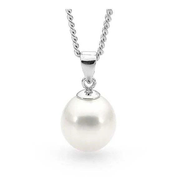 Sterling Silver 9mm Freshwater Pearl pendant