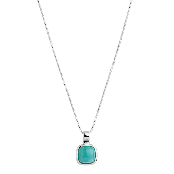 NAJO Aura Silver Amazonite Necklace (45cm+ext)