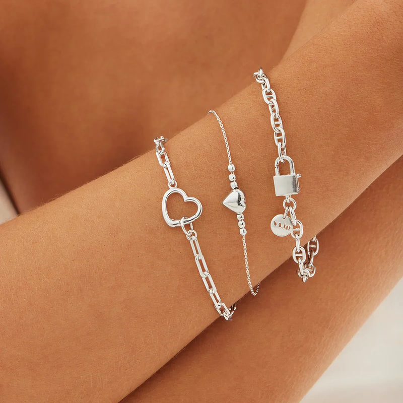 NAJO Love Lock Chain Bracelet (20cm)