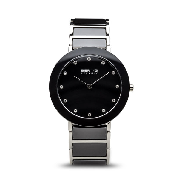 Bering Ceramic Polished Silver Ceramic Bracelet Watch Etheringtons